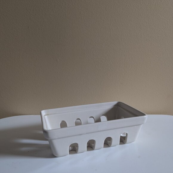 BEEKMAN 1802 CERAMIC FRUIT BASKET CADDY BOX - Picture 3 of 3